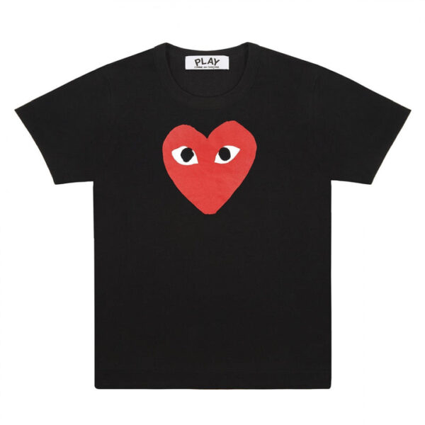 PLAY LARGE HEART RED T-SHIRT PLAY LARGE HEART RED T-SHIRT